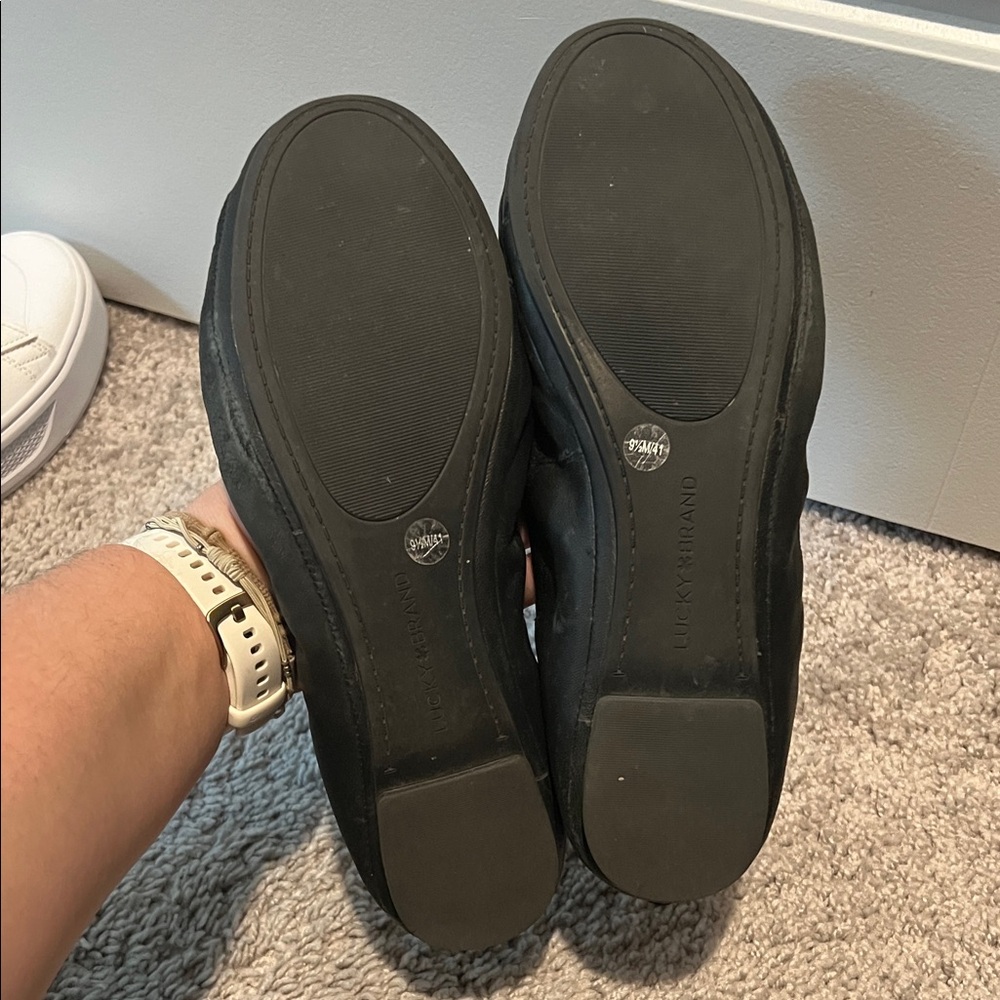 Lucky Brand Black Leather Flats - Picture 8 of 8